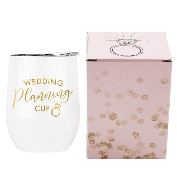 Wedding Planning Cup, Bride Wine Tumbler, Engagement Gift  display picture 1