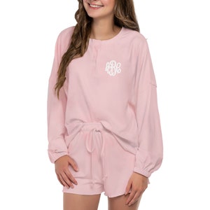 Personalized Pajamas, Bridesmaid Pajamas, Bridal Party PJ Sets, Comfortable Women&#39;s Lounge Set