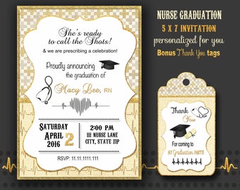 nurse graduation invitation nurse graduate nurse graduation party nurse retirement graduation party cap and pinning ceremony digital