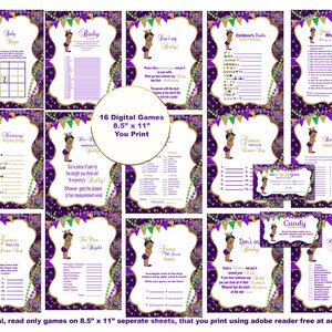 mardi gras baby shower games