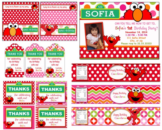 Elmo Party Elmo Birthday Elmo Birthday Party Girls Elmo Etsy