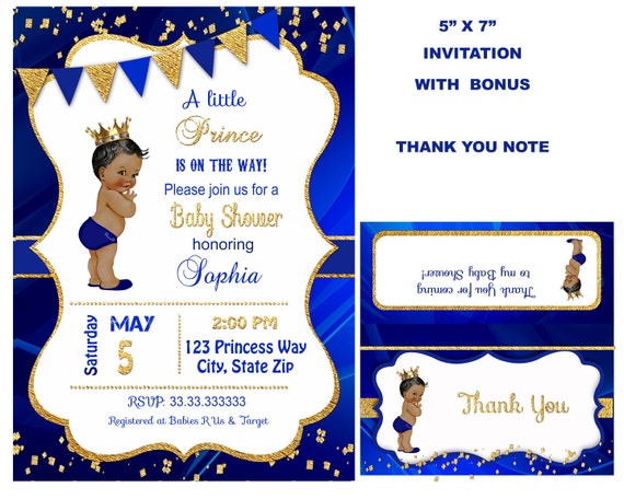the little prince baby shower invitations