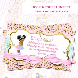 eenhoorn breng een boek, babyboekverzoek kaartinzetstuk, breng een boek mee in plaats van een kaart, babyshower Afro-Amerikaanse babyjongen