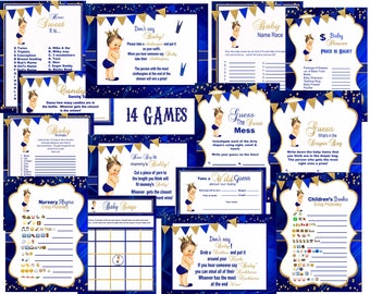 Royal Prince Baby shower games, Prince Baby shower games, Royal prince, Baby shower games sets, vintage baby boy