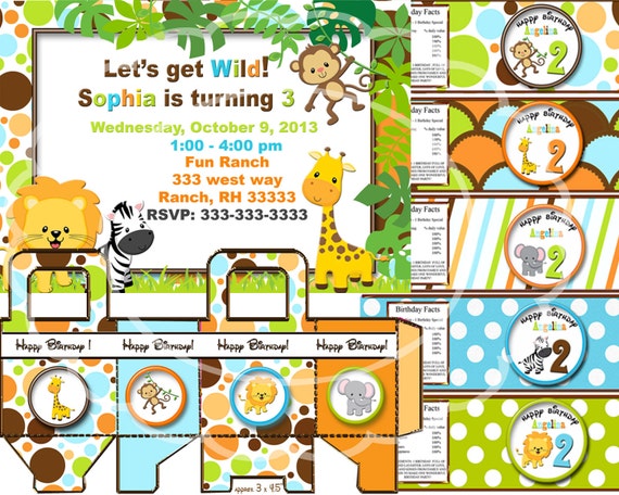 safari birthday party jungle party zoo party animal party etsy safari birthday invitations