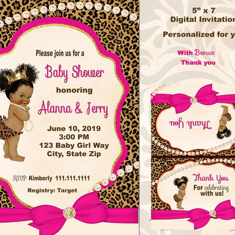 Cheetah Baby Shower - Etsy