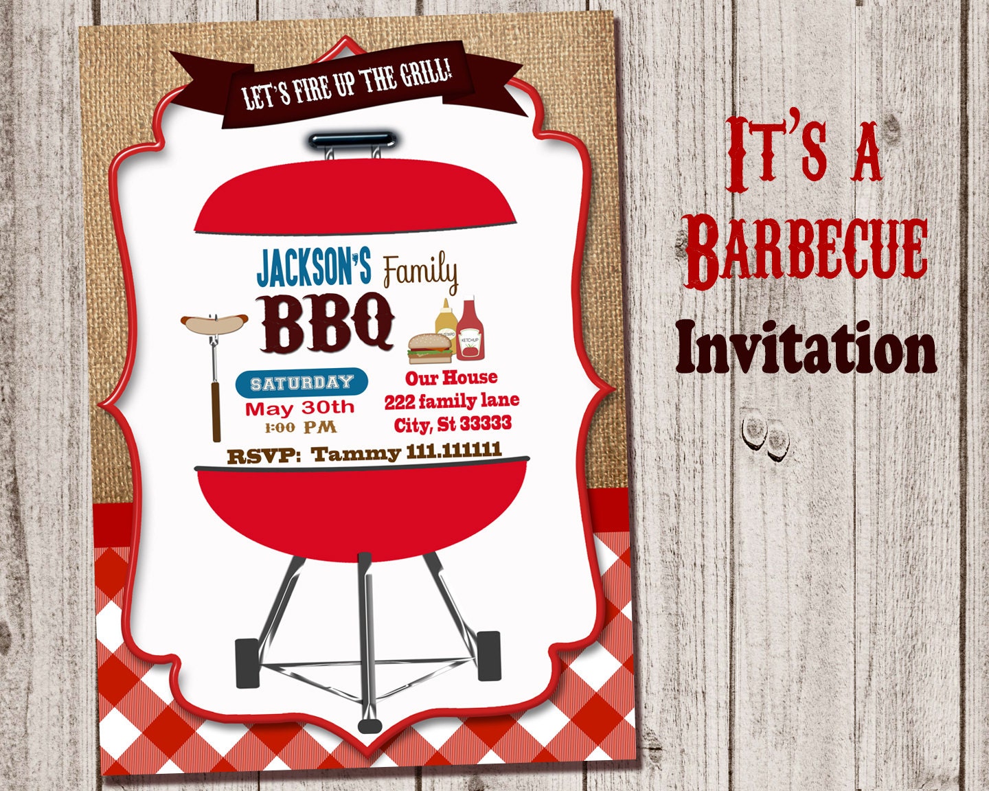 BARBECUE Invitation BBQ Invitation Burlap Invite Bbq Party Etsy barbecue-invitation-bbq-invitation-burlap-invite-bbq-party-etsy