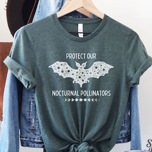 Bat Lover T-Shirt: Protect Nocturnal Pollinators, Nature Shirt
