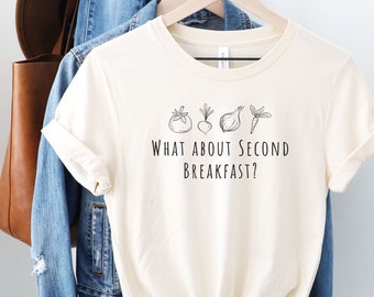Second Breakfast T-Shirt: Book Lover Gift, Librarian Tee