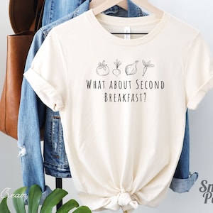 Second Breakfast T-Shirt: Book Lover Gift, Librarian Tee
