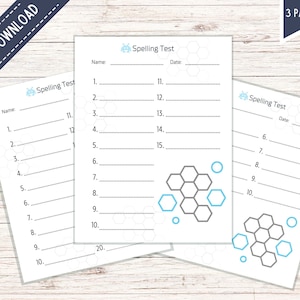 Spelling Test | Printable Spelling Worksheets | Homeschool Activities | Teacher Resources | Spelling Printable | Spelling Practicee | I