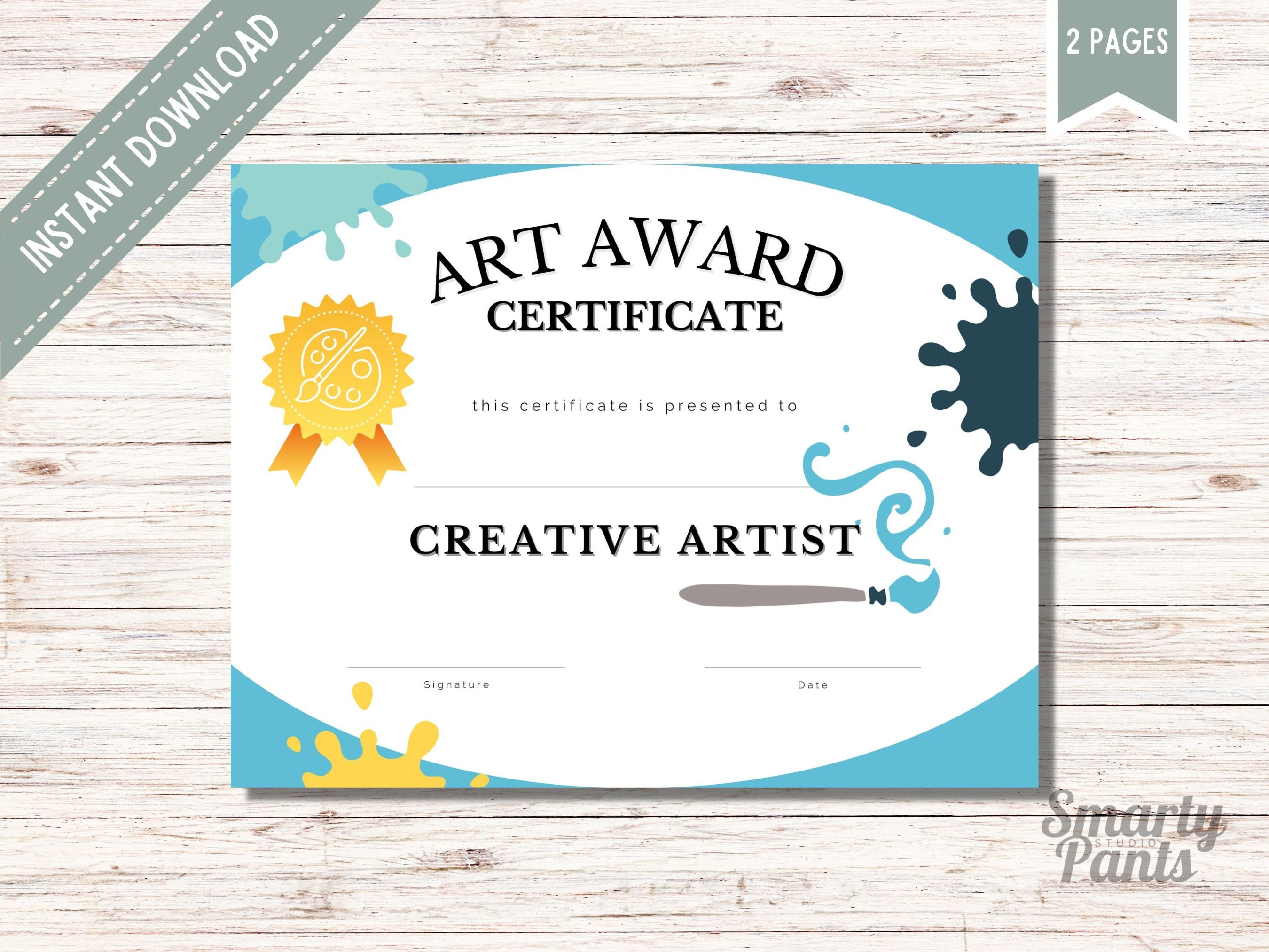 Painting Merit Certificate for Class VI | Love Towards Painting