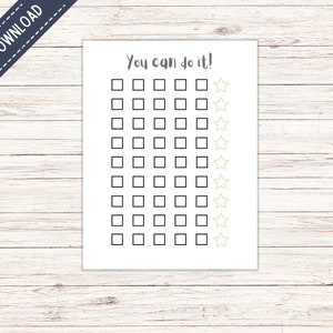 Einfache Belohnungstabelle | Reward Chart Printable | Belohnungstabelle für Kinder | Reward Sticker Chart | Kinder Preis Chart | Homeschool Printable
