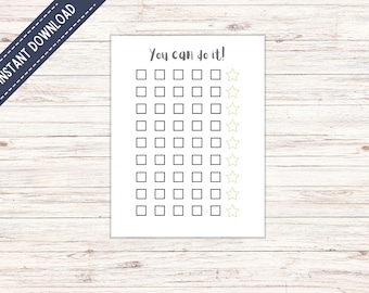 Homeschool Reward Chart: Kids&#39; Incentive Tracker (PDF Printable)