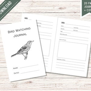 Vogelbeobachtung Logbuch | Vogelbeobachtung Journal | Vogelbeobachtungsbuch für Kinder | Druckbares Vogelbuch | Homeschool Printable