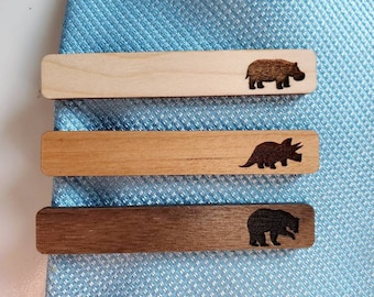 Cherry Wood Tie Bar Engraved in The USA Wooden Accessories Company Wooden Tie Clips with Laser Engraved Pinball Flipper Design Cherry Wood Tie Bar Engraved in The USA Wooden Accessories Company Wooden Tie Clips with Laser Engraved Pinball Flipper Design