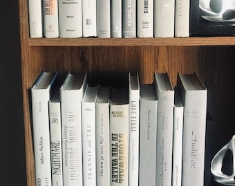 White & Gray Books (Set of 12)-Modern/Farmhouse/Shabby/Staging Books/Photo Shoots, Interior Design, Home Staging
