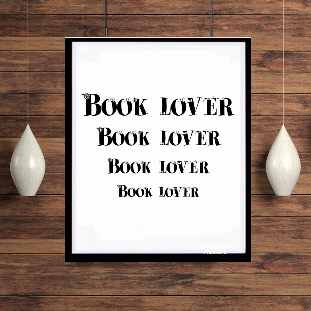 Digital Wall Art Book Prints Book Quote Art Printable Wall Etsy