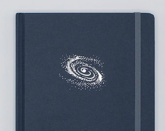 Astronomy A5 Notebook | Astronomy Gifts, Star Chart Night Sky Print, Recycled Notebook