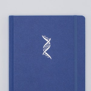 Genetics A5 Notebook |  DNA Journal, Recycled Notebook, Genealogy Gifts, Medical Journal