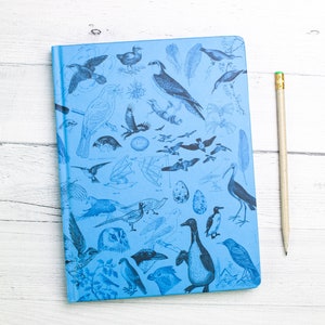 Birds Hardcover Notebook | Ecology, Bird Notebook, Botanical Print Journal, Science Print