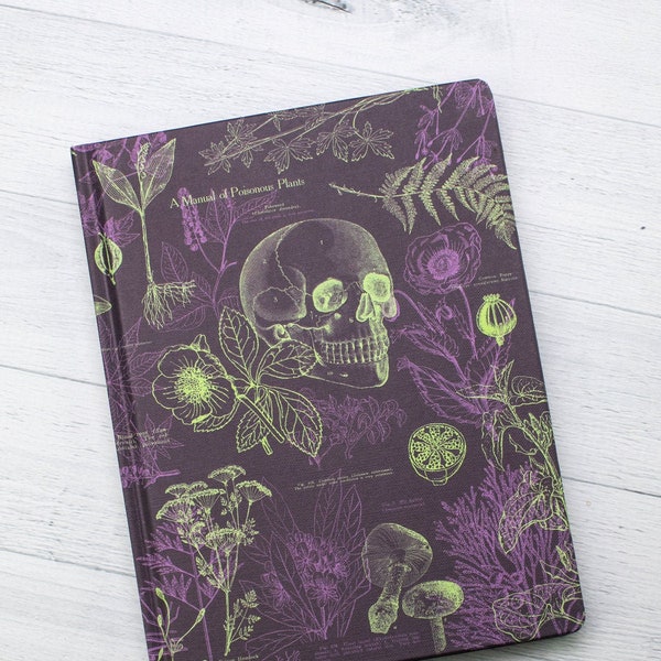 Poisonous Plants Notebook - Hardcover | Hiking Journal, Graph Paper Notebook, Biology Gifts