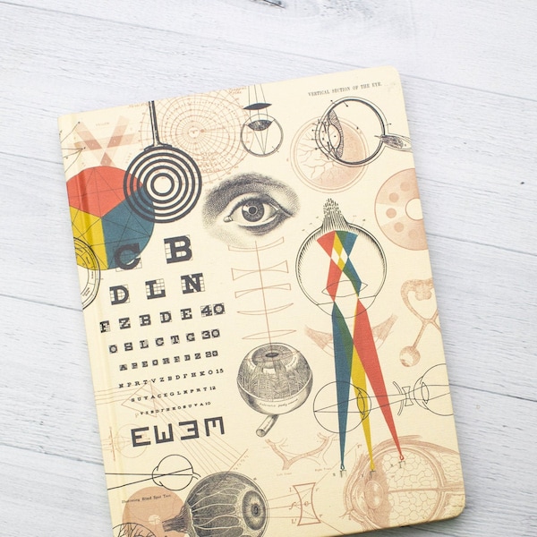 Optics + Sight Notebook - Hardcover | Physics Gift, Medicine Gift