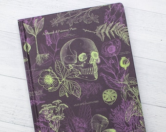 Poisonous Plants Notebook - Hardcover | Hiking Journal, Graph Paper Notebook, Biology Gifts