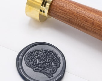Anatomical Brain Wax Stamp | Medical Student Gift