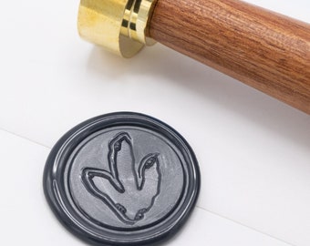 T-Rex Dinosaur Footprint Wax Stamp | Paleontology Wax Seal, Paleontology Gift