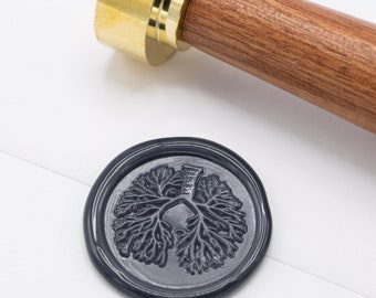 Just Breathe Lungs Wax Stamp | Medical Student Gift