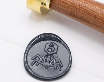 Bacteriophage Wax Stamp | Medical Student Gift, Biology Gifts, Microbiology