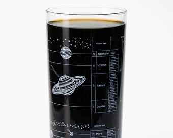 Solar System Tumbler Glass | Night Sky Print