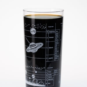 Solar System Tumbler Glass | Night Sky Print