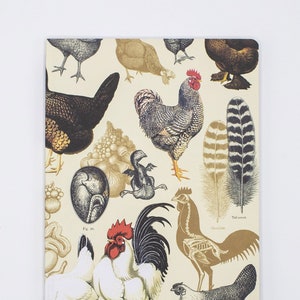 Chicken Softcover Notebook | Veterinarian Gift, Recycled Notebook, Birder, Biology Gifts