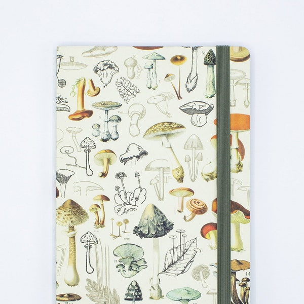 Woodland Mushrooms A5 Notebook - Softcover | Biology Gifts, Nature Journal