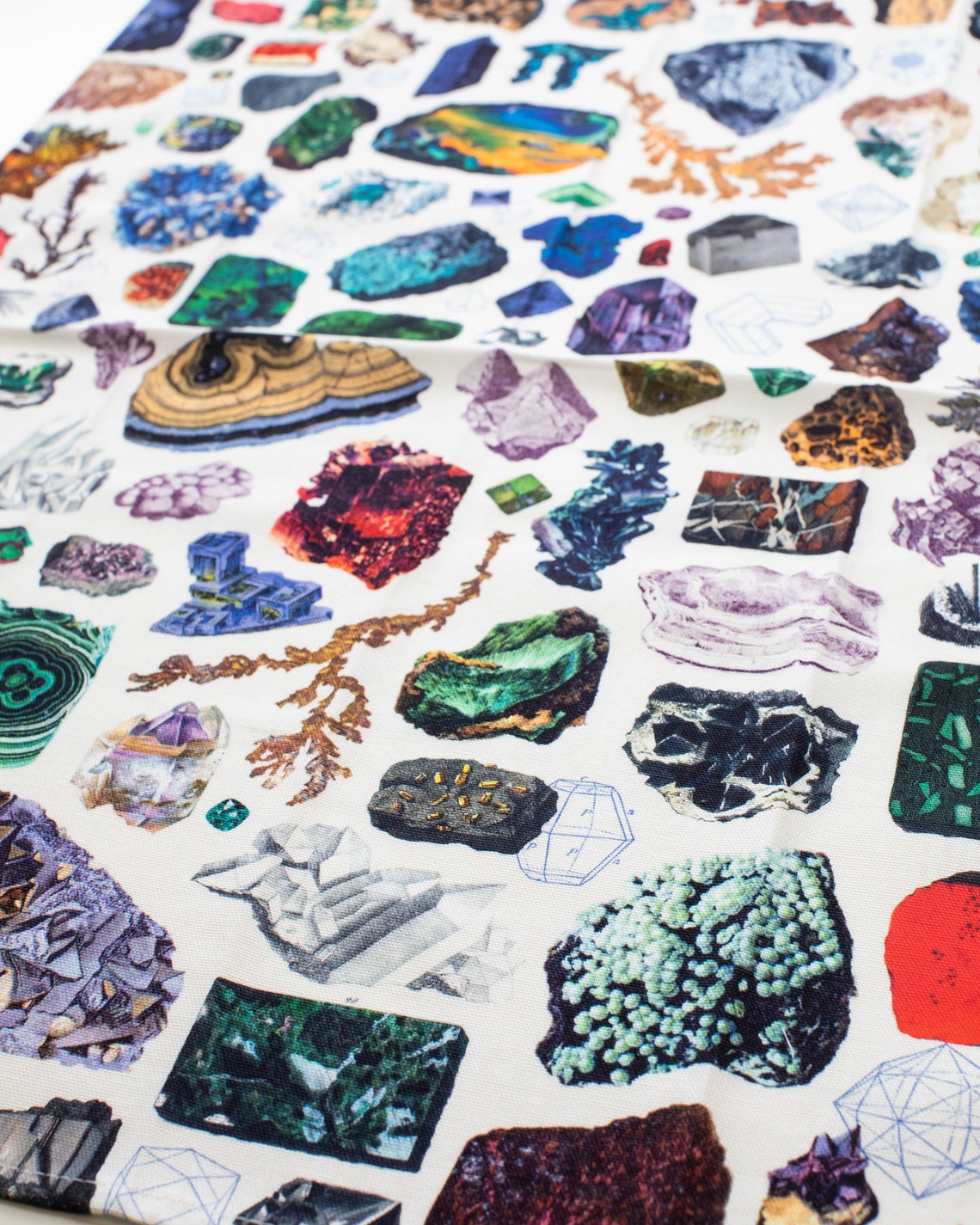 Gems & Minerals Tea Towel Natural Science Geology Gifts Etsy