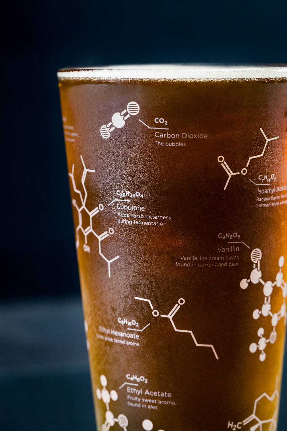 Cognitive Surplus Beer Chemistry Pint Glasses, Pair