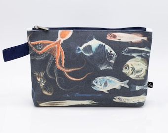 Deep Sea Pencil Bag | Marine Biology, Toiletry Bag, Makeup Bag, Travel Bag, Pencil Case, College Student Gift