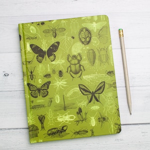 Insect Hardcover Notebook | Dot Grid Graph Paper Notebook, Garden Journal, Dotted Journal, Botanical Journal, Entomology