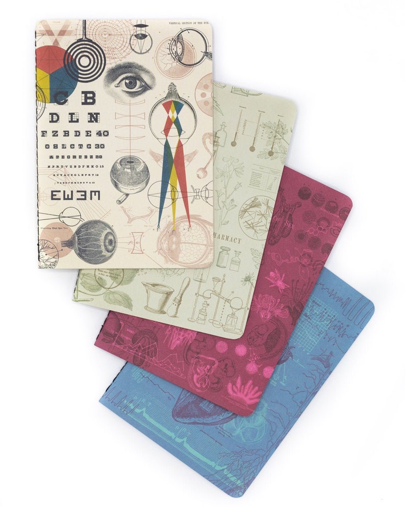Medicine Pocket Notebooks Set of 4 Pharmacist Gift Medicine Etsy
