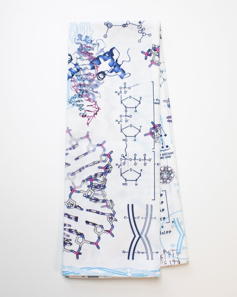 & DNA Tea Towel Molecular Biology Gifts DNA Etsy