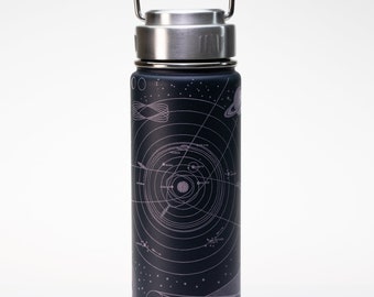 Astronomy Stainless Steel Vacuum Flask | Astronomy Gifts, Night Sky Print, Constellation Print, Metal Water Bottle