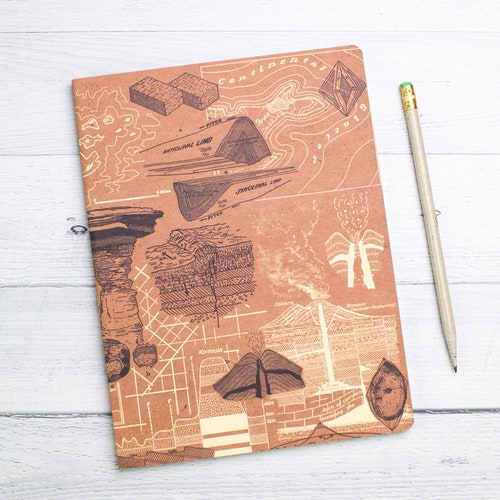 Geology Notebook Recycled Notebook Graph Paper Journal Etsy