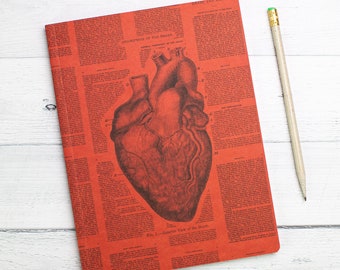 Anatomical Heart Journal - Softcover | Medical Student Gift, Biology Gifts