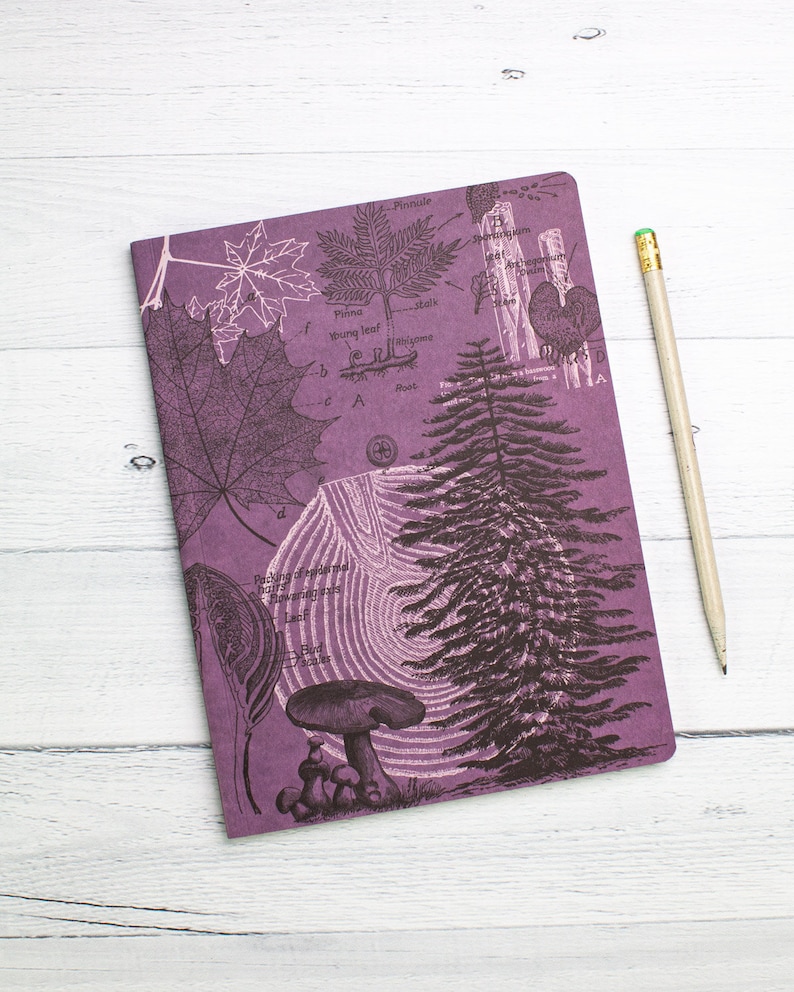 Tree Notebook Softcover Hiking Journal Recycled Notebook Etsy