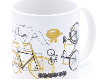 Bike Mug 20 oz | Bicycle Mug, Engineer Gift, Science Mug, Science Gift