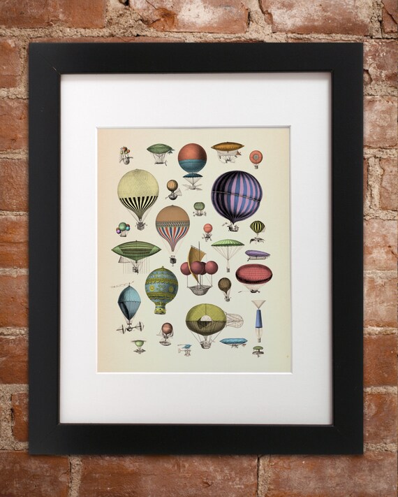 Vintage Hot Air Balloon Print