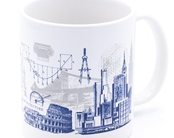 Architecture Mug 20 oz | Physics Gift, Civil Engineer Gift, Science Mug, Science Gift, Science Mug