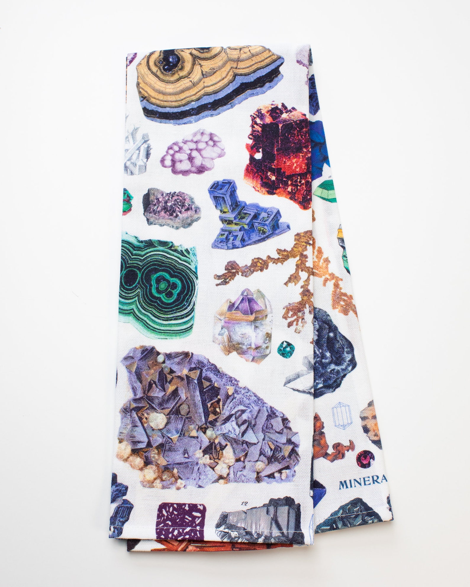 Gems & Minerals Tea Towel Natural Science Geology Gifts Etsy